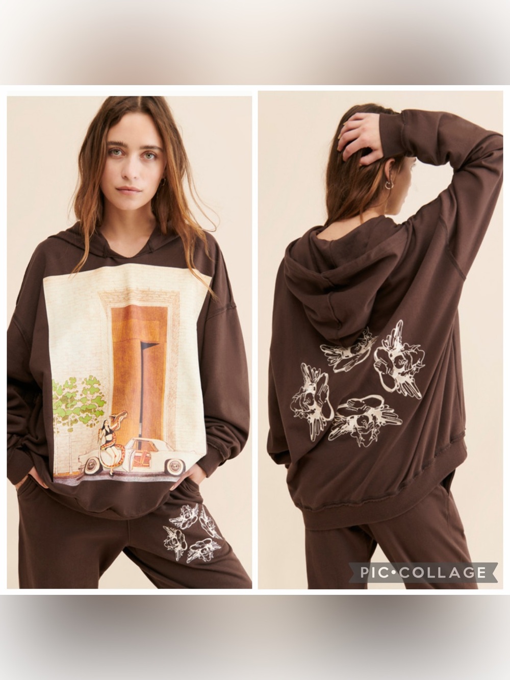 Boys Lie Eyes Wide Shut Women & Snake Oversized hoodie Angel embroidery